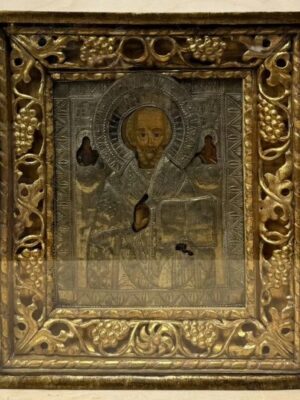 Старинная икона «Святитель Николай Чудотворец»