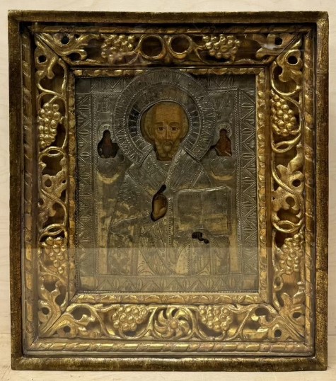 Старинная икона «Святитель Николай Чудотворец»